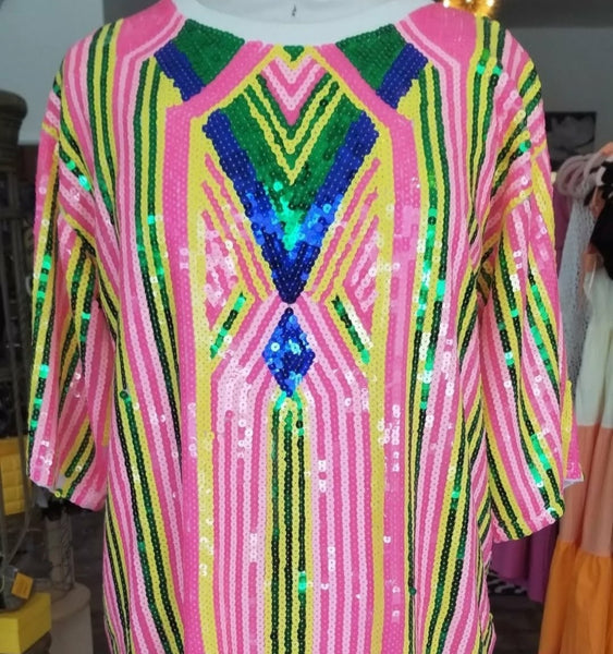 Sequin Ponata Top Dress