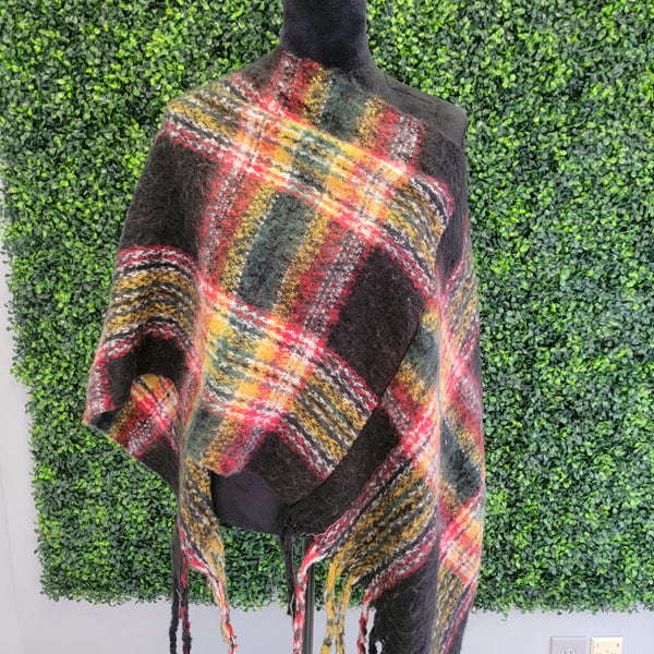 Plaid Poncho