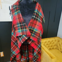 Plaid Duster Cape