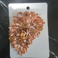 Peach Brooch