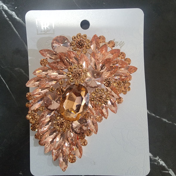 Peach Brooch