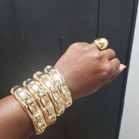 Gold Bamboo Bracelets