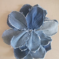 Denim Flower Brooch