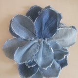 Denim Flower Brooch