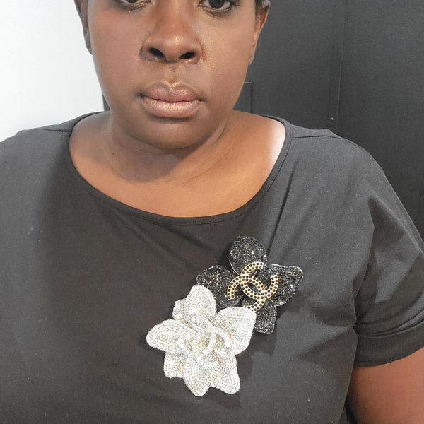 Flower Bling Brooch