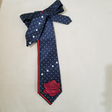 Navy in Polka Tie Set