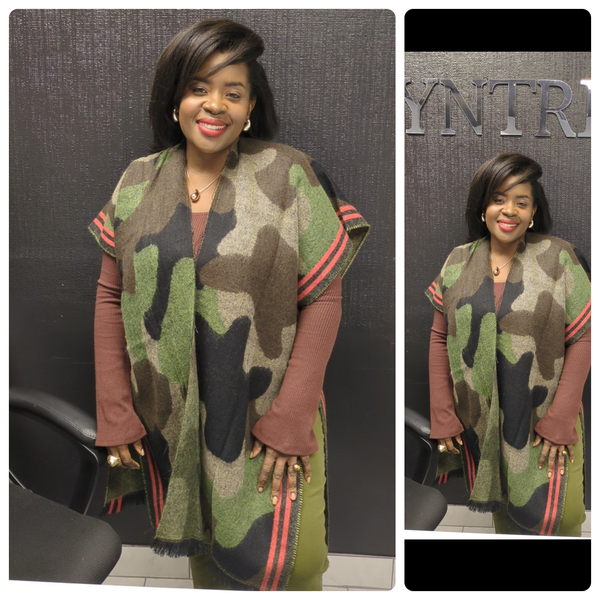 Camo Quarter Kimono