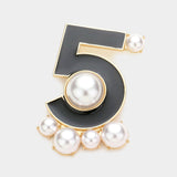 5 Pearl brooch