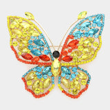 Colorful Butterfly Brooch