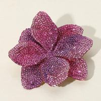 Pink Flower Bling Brooch