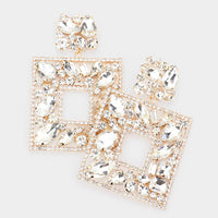 Glam Square Earrings