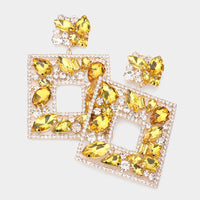 Glam Square Earrings