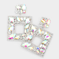 Glam Square Earrings