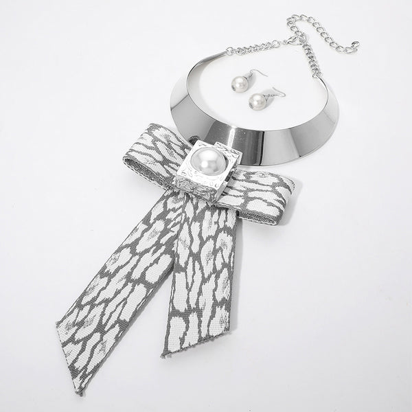 Chrome Tie Necklace