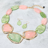 Pink and Green Necklaces