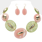 Pink and Green Necklaces