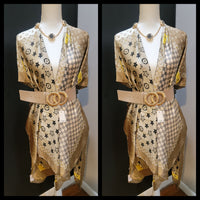 Checkered Design Kimono