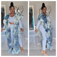 Queen Nyki Tie Dye Ruffle Duster