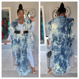 Queen Nyki Tie Dye Ruffle Duster