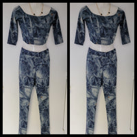 Denim Print Stretch Set