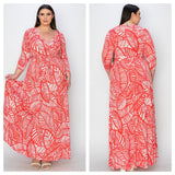 Tomato Leaf Maxi Dress