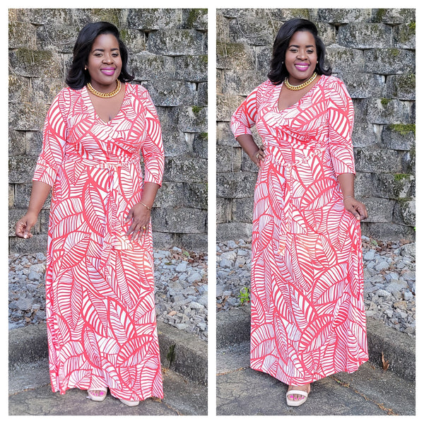 Tomato Leaf Maxi Dress