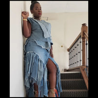 Custom Distressed Skirt