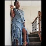 Custom Distressed Skirt