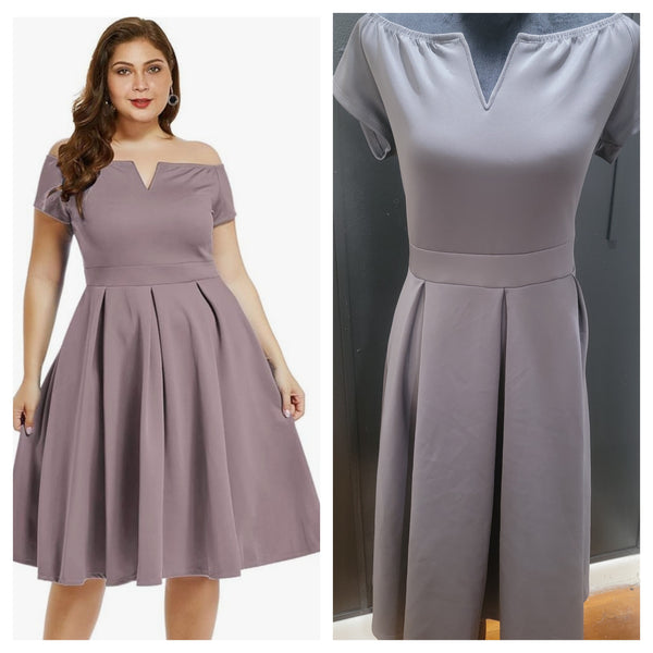 Charcoal Skater Dress