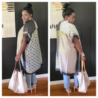 Checkered Design Kimono