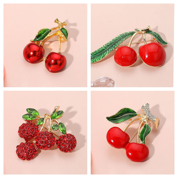 Cherry Brooches