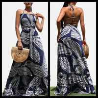 Navy Helena Maxi Dress