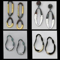 Metal Leaf Earrings