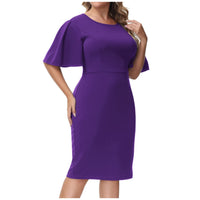 Purple Flutter Dress