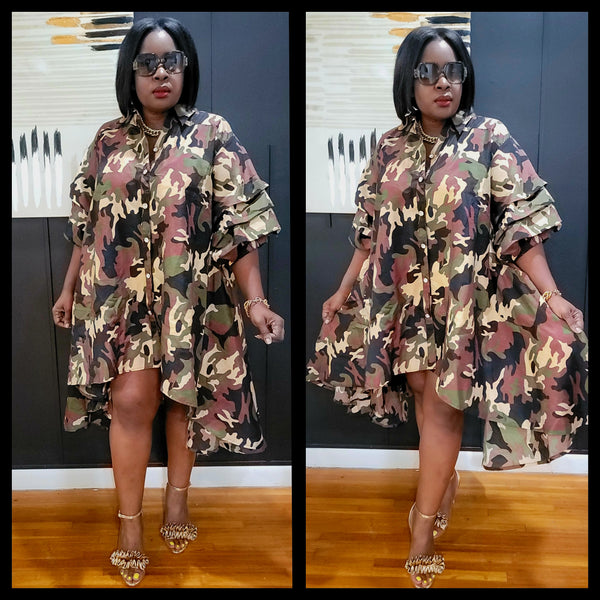 Gayle Camo Dress