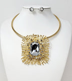 Square Blast Statement Necklace