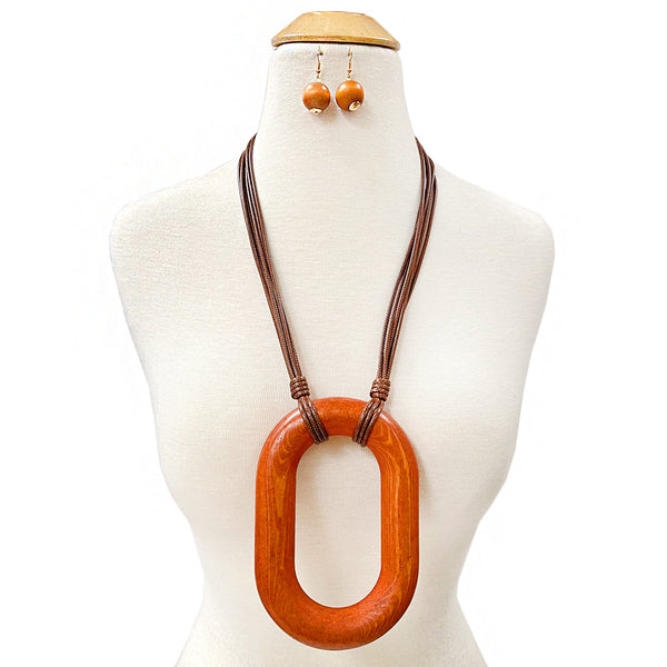 Kaloe Wooden Necklace