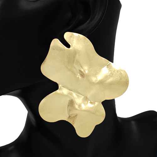 Brushed Gold Earrings