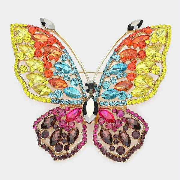 Colorful Butterfly Brooch