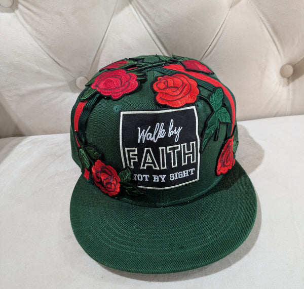 Walking in Red and Green Cap