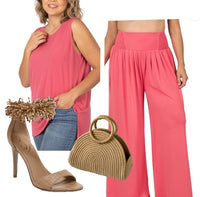 Wide Leg Jeanie Set