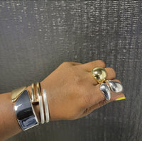 Two Tone Double Nail Bracelet