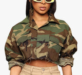 Cropped Camo Jacket