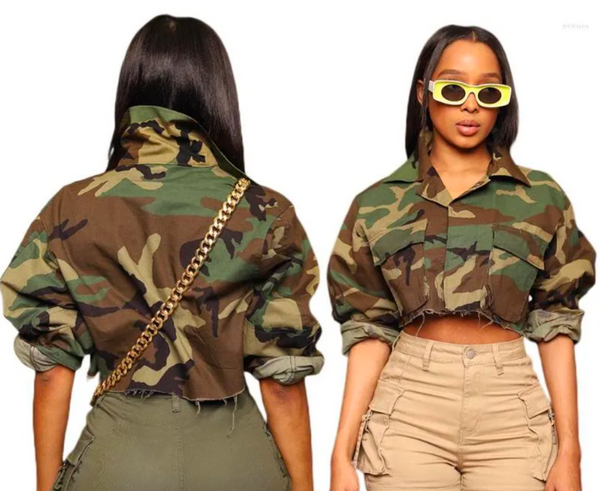 Cropped Camo Jacket