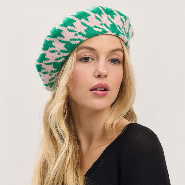 Pink Green Beret Hats