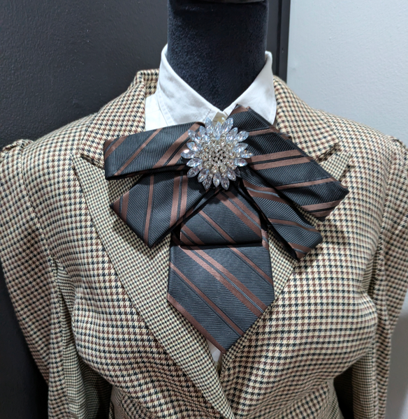 Chocolate Sensation Charms Tie Brooch