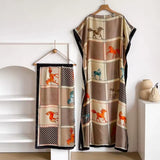Equestrian Kaftan Dress