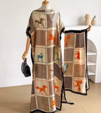 Equestrian Kaftan Dress