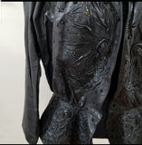 Rose in Leather Peplum Jacket
