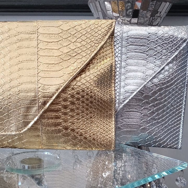 Embossed Oversized Clutch